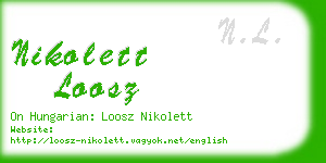 nikolett loosz business card